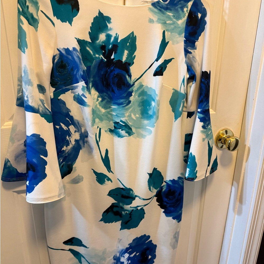 Calvin Klein Blue Floral Dress